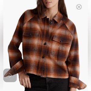 Madewell shorty flannel jacket. Brand new with tags.
